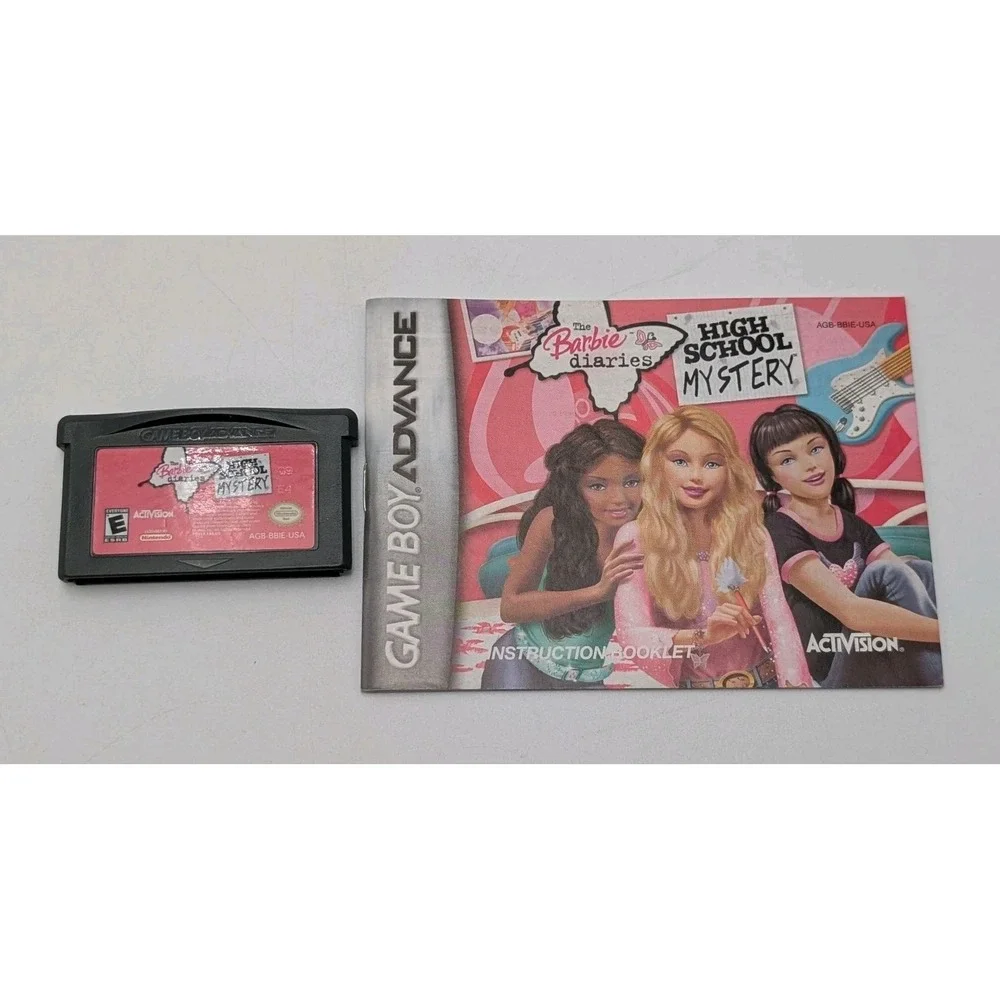 Barbie Diaries High School Mystery GBA Nintendo Game Boy Advance W Manual